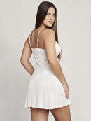 Camisola Curta em Microfibra Decote “V” Essencial