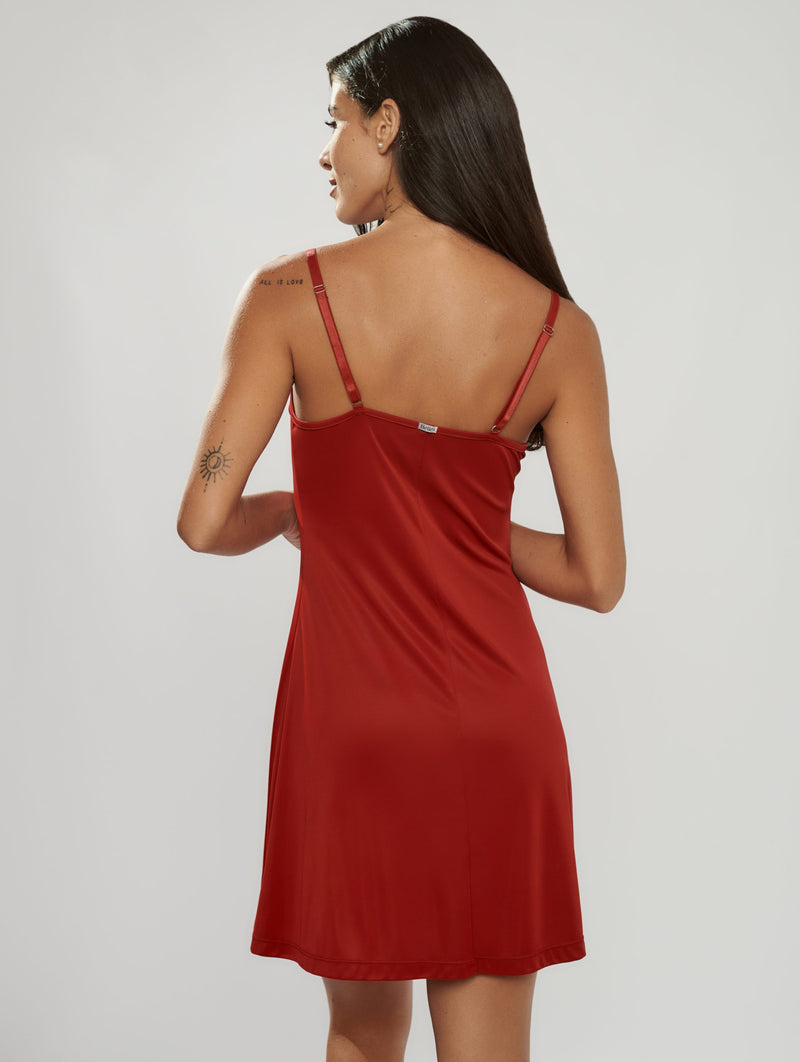 Camisola Curta em Microfibra Decote “V” Essencial