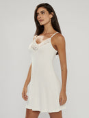 Camisola Curta em Microfibra Decote “V” Essencial