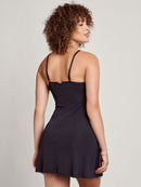 Camisola Curta em Microfibra Decote “V” Essencial