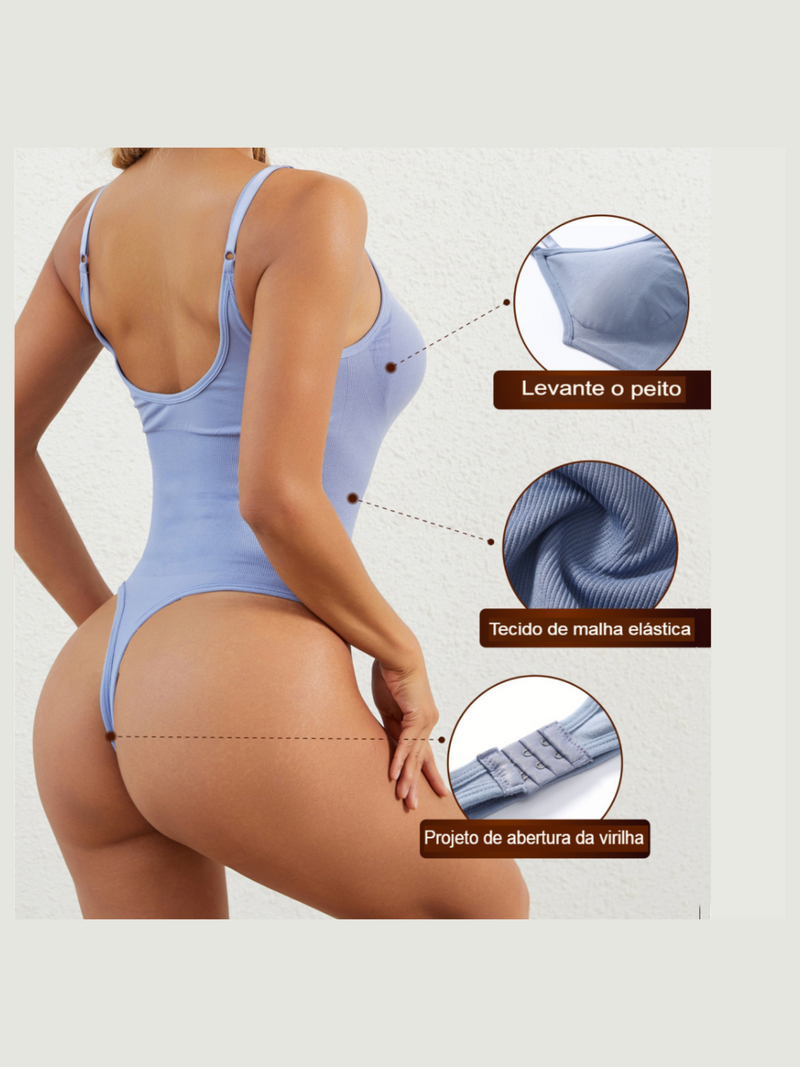 Body Modelador Suit Slim Shape - Tanga Fio (COMPRE 1 LEVE 2)