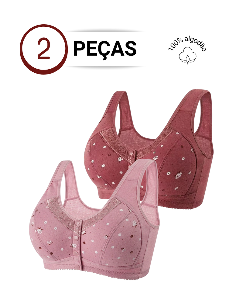Sutiã Reforçado Botão Frontal [Pague 1 Leve 2] 🎁