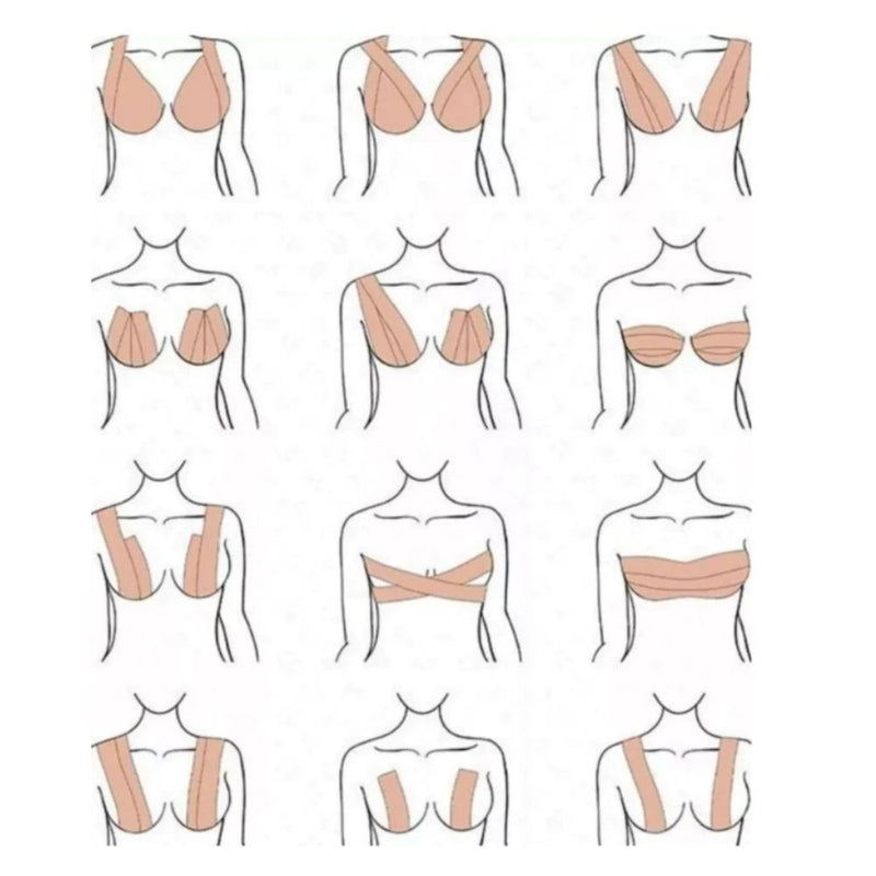 Sutiã Fita Levanta Seios com Efeito Push-Up Invisível - COMPRE 1 LEVE 2